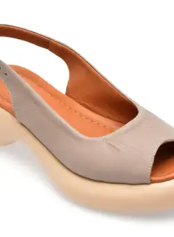 Sandale MAGRIT gri, 102, din piele naturala
