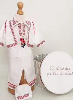 Set Traditional Botez Baiat - Costumas + Cutie 7