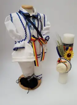 Set Traditional Botez - Costumas baiat Lumanare baiat 3