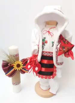 Set Traditional Botez - Costumas fetita Lumanare 5
