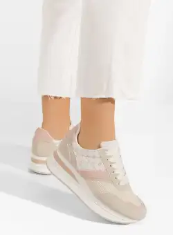 Sneakers cu platforma Cameda bej