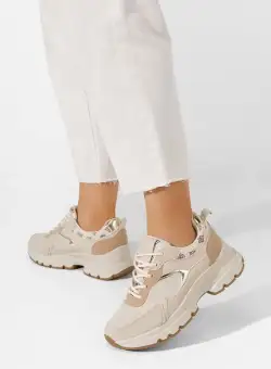 Sneakers cu platforma Odelia bej