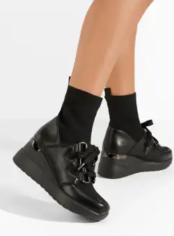 Sneakers cu platforma Tirina negri