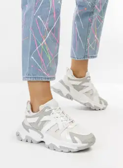 Sneakers dama albi Valodia