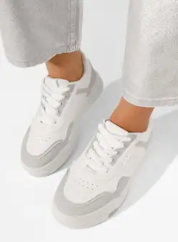 Sneakers dama Mariema albi