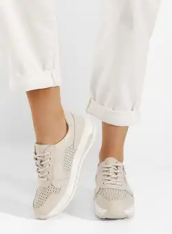 Sneakers dama piele Cidra bej