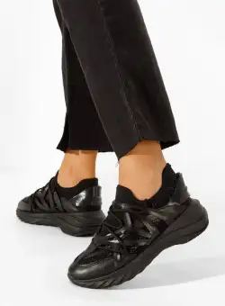 Sneakers dama Playas negri