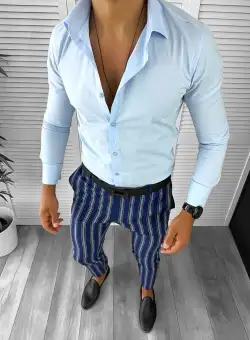 Tinuta barbati smart casual Pantaloni + Camasa 12626 E