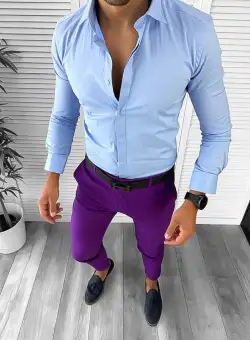 Tinuta barbati smart casual Pantaloni + Camasa 12641 E