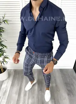 Tinuta barbati smart casual Pantaloni + Camasa B9223