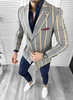 Tinuta barbati smart casual Pantaloni + Camasa + Sacou 10539