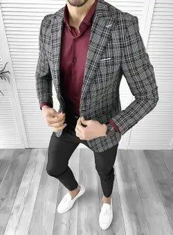 Tinuta barbati smart casual Pantaloni + Camasa + Sacou 10563