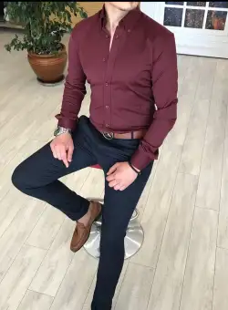 Tinuta barbati smart casual pantaloni + camasa12092