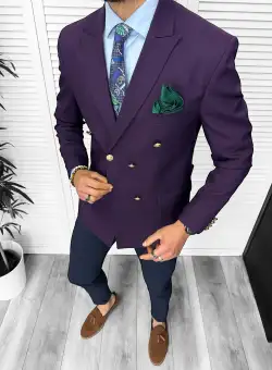 Tinuta barbati smart casual Pantaloni + Sacou + Batista 11876