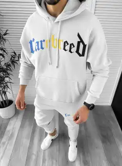 Trening barbati slim fit gri Pantaloni + Hanorac K173 Z19