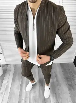 Trening barbati slim fit Pantaloni + Hanorac 10387