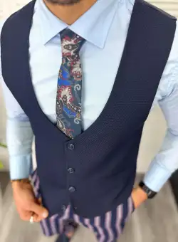 Vesta barbati eleganta bleumarin 11834