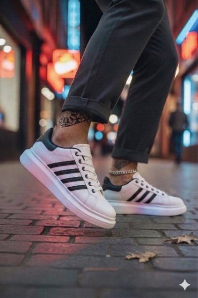 Adidasi barbati albi 6622 T53-4