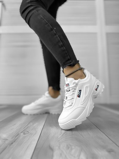 Adidasi dama casual albi M008 T6-1