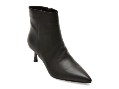 Botine elegante EPICA negre, X3H81, din piele naturala