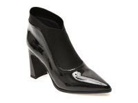 Botine elegante FLAVIA PASSINI negre, 263185, din piele naturala lacuita
