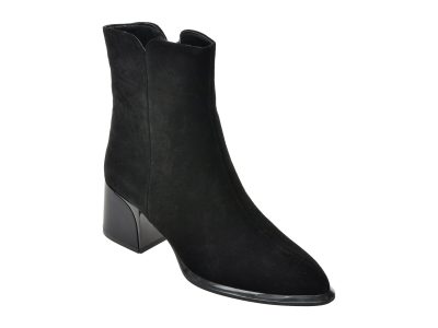 Botine FLAVIA PASSINI negre, 1306G67, din piele intoarsa