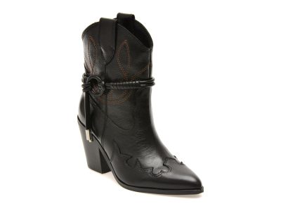 Ciocate ALDO negre, NUWESTERN 001, din piele naturala