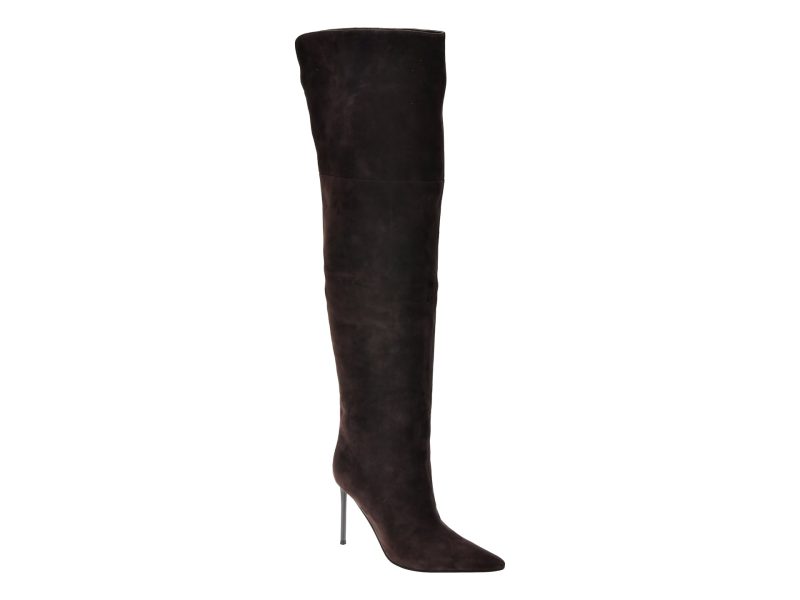 Cizme elegante EPICA PREMIUM maro, 2610K, din piele intoarsa
