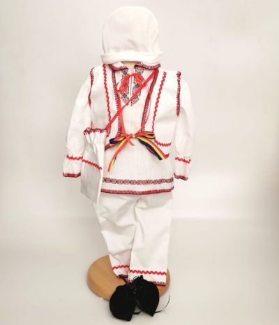 Compleu traditional baietel Rosu 2