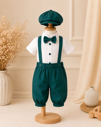 Costum baieti botez catifea Mathias 10 - Diverse culori