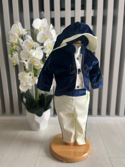Costum de Print pentru Botez - Bleumarin