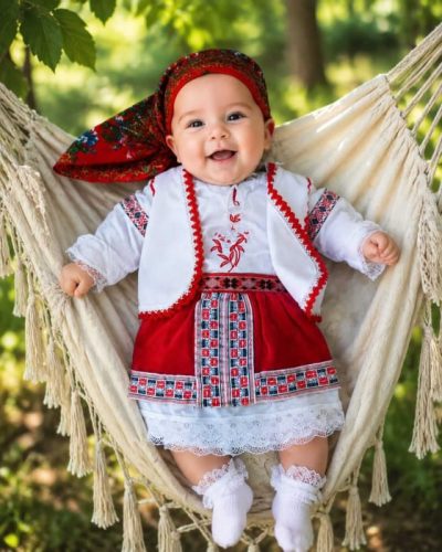 Costum national fetite - Mira