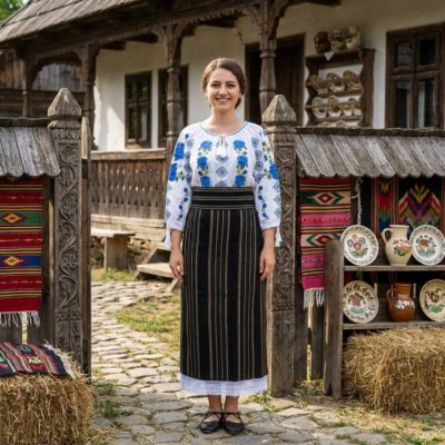 Costum popular format din catrinta , brau si ie - Alexandra 2
