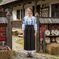Costum popular format din catrinta , brau si ie - Alexandra 2