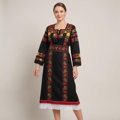 Costum popular format din catrinta , brau si ie - Asha