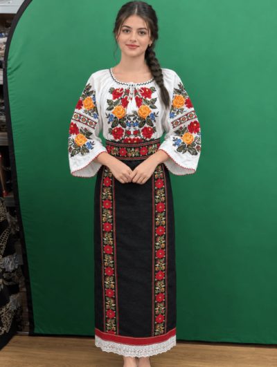Costum popular format din catrinta , brau si ie - Robertina 4