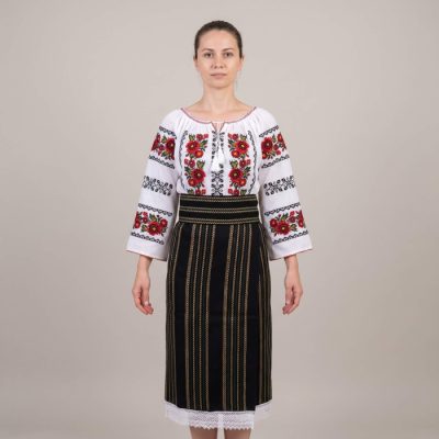 Costum popular format din catrinta , brau si ie - Robertina 9