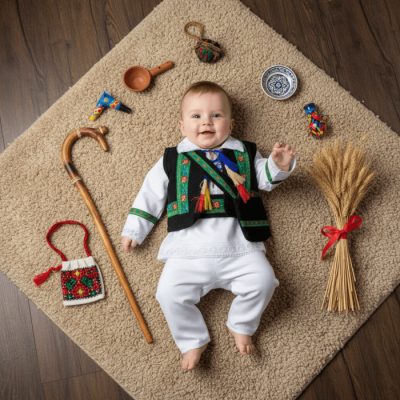 Costum Traditional Baietei Catalin