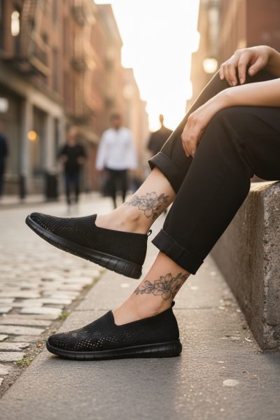 Espadrile dama casual negre CL01  T54-3