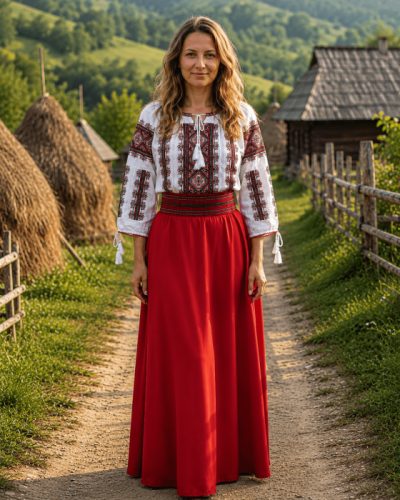 Fusta stilizata cu motive traditionale Nusa 2
