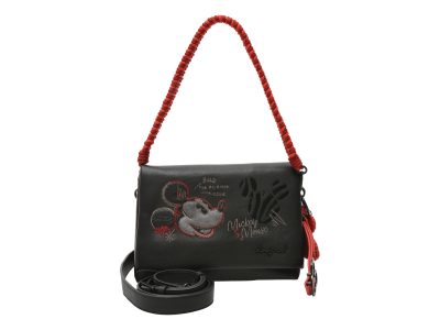 Geanta DESIGUAL neagra, WAXP98, din piele ecologica