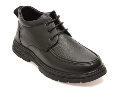 Ghete BITE THE BULLET negre, 69030, din piele naturala