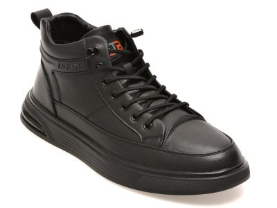 Ghete BITE THE BULLET negre, 82735, din piele naturala