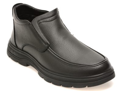 Ghete BITE THE BULLET negre, 86362, din piele naturala