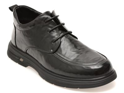 Ghete BITE THE BULLET negre, 86365, din piele naturala