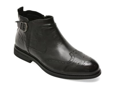 Ghete elegante OTTER negre, 27588, din piele naturala