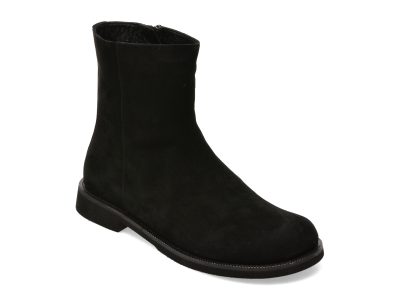 Ghete EPICA negre, 2155637, din piele intoarsa