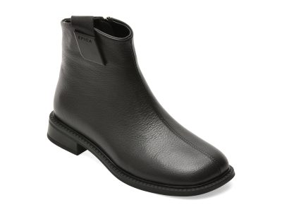 Ghete EPICA negre, L1297, din piele naturala