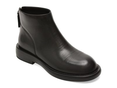 Ghete EPICA negre, X20305, din piele naturala