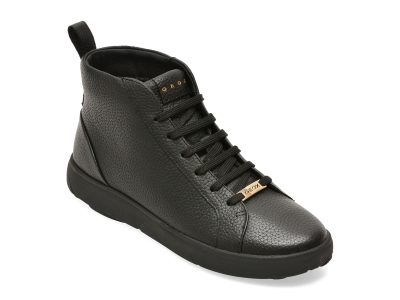 Ghete GEOX negre, D663TB, din piele naturala